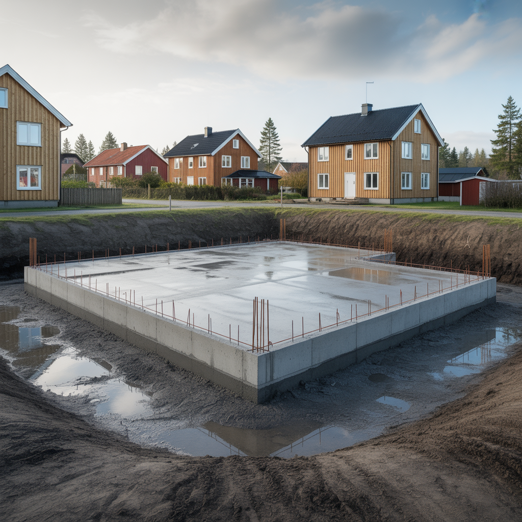 11.Hur paverkar grundvattennivan valet av betongplatta