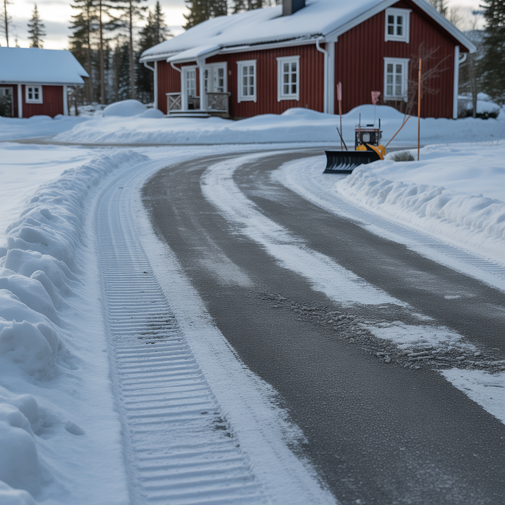 12.Hur paverkar snorojning hallbarheten pa en asfalterad uppfart