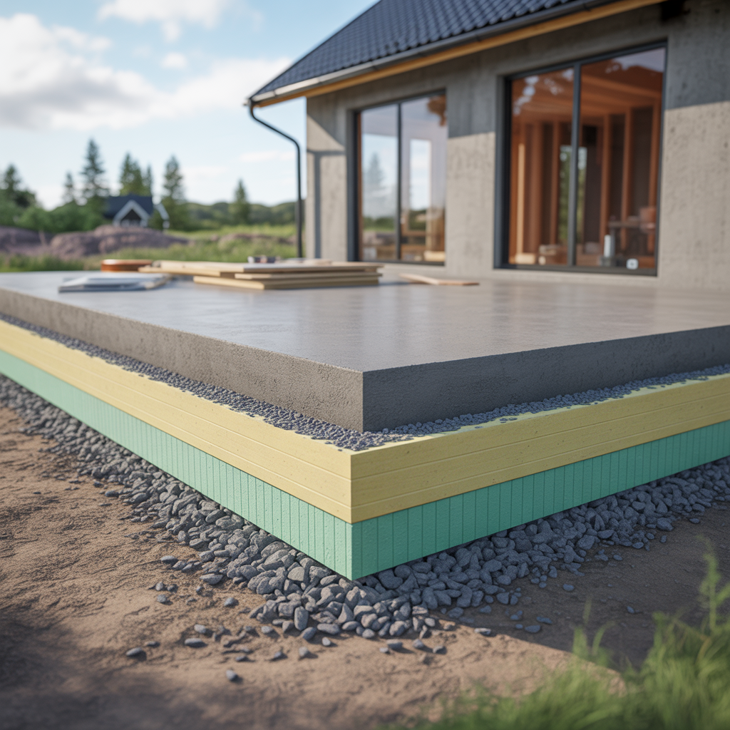 5.Vilka material anvands for att skapa en isolerad husgrund