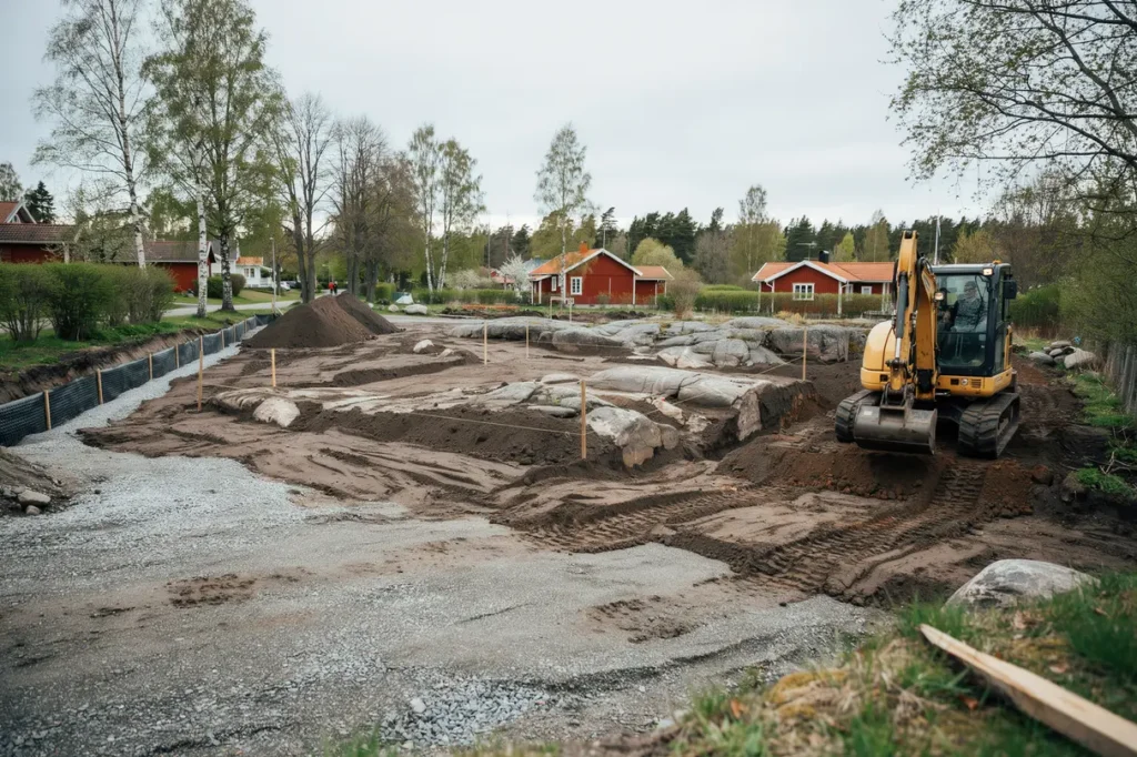 schaktning f r villa gare s f rbereder du tomten f r ett tryggt och h llbart byggprojekt